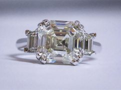 5 Carat Asscher Cut Diamond Ring